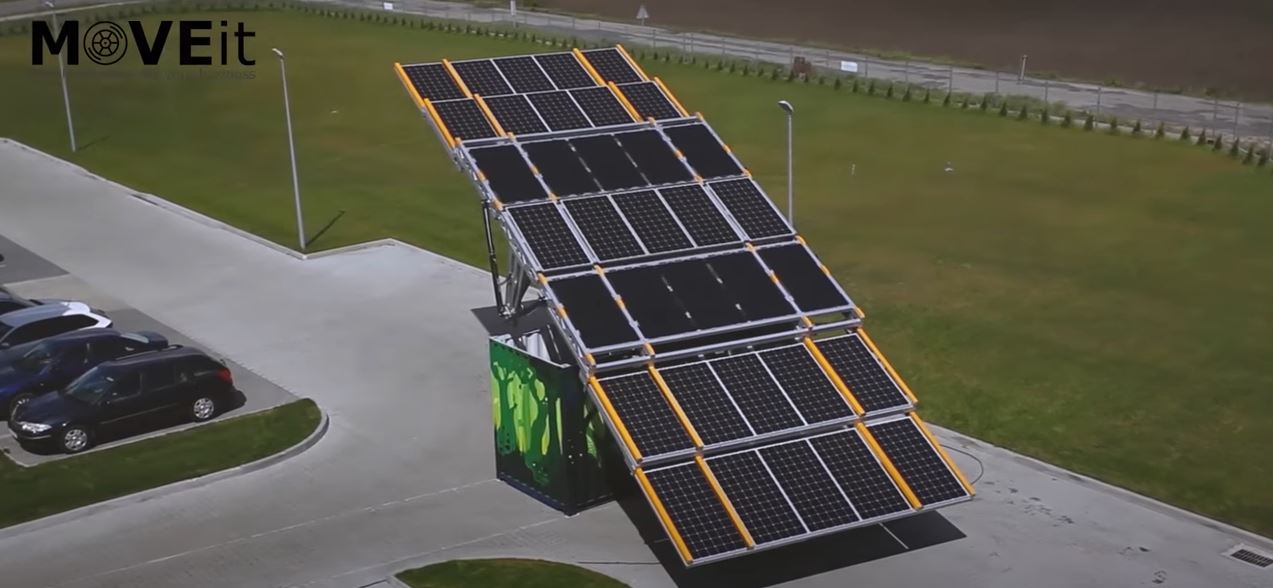 Containerised portable solar power