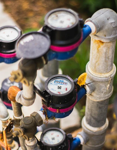 Water meters used for a commercial water self supply